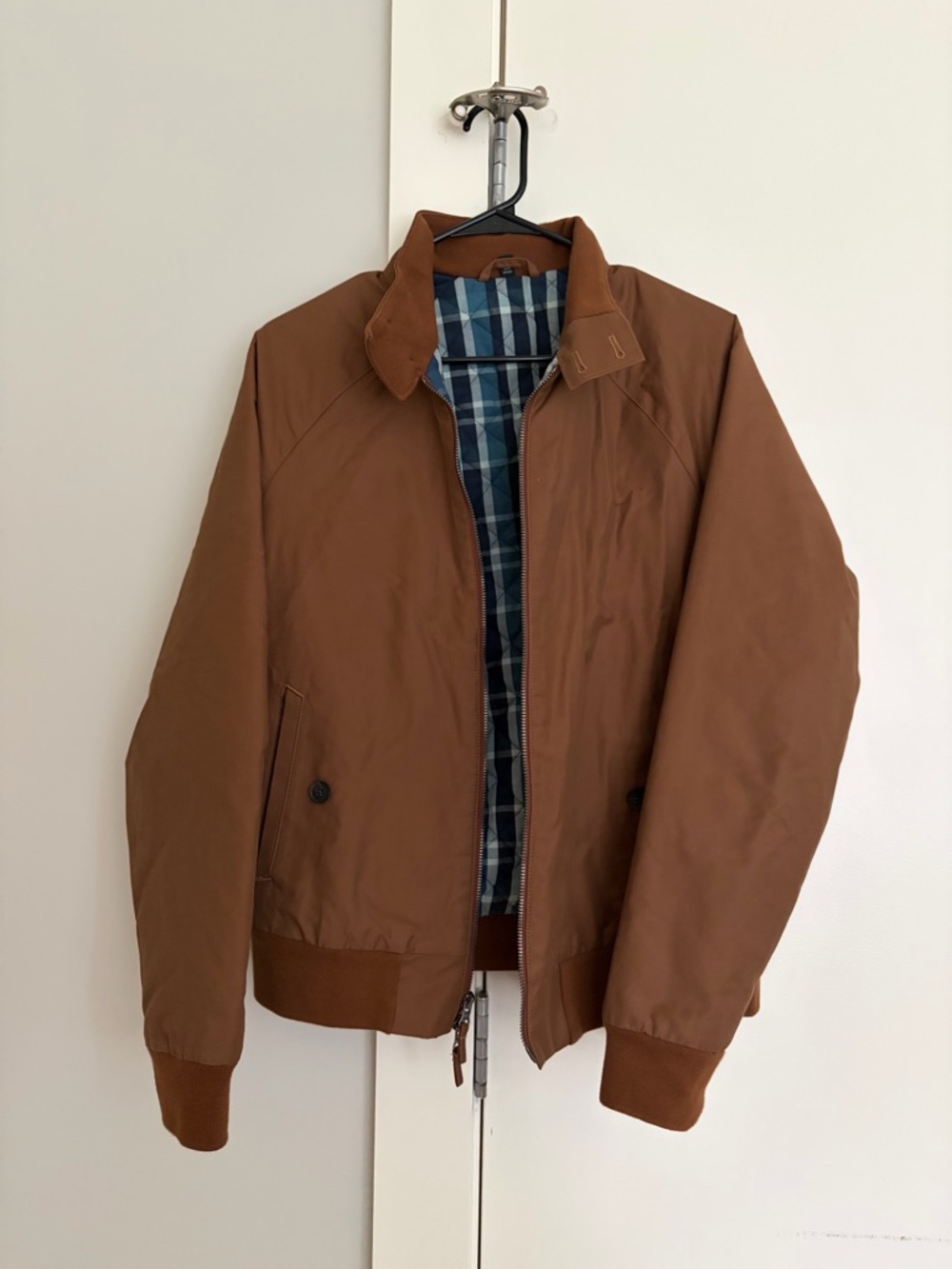 Bonobos Men's Brown Lightweight Bomber Jacket